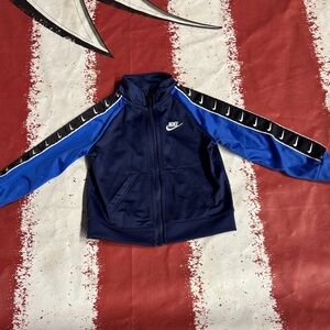 Nike Kids Track Jacket in Navy and Royal Blue 24 months